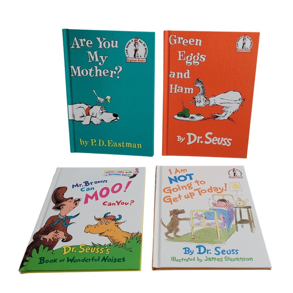 Dr Seuss Beginner Books Set 4 Hardcover Green Eggs Ham Are You My Mother Kids